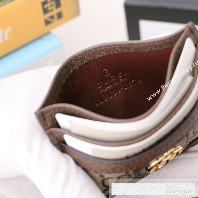 Gucci GG Web Canvas Ophidia Card Case ‎523159   (DLH-9061046)