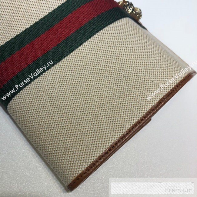 Gucci Beige Vintage Canvas Rajah Continental Wallet 573789  (DLH-9061057)