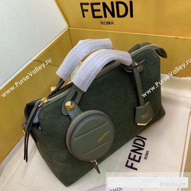 Fendi Suede By The Way Regular Boston Bag Green 2019 (AFEI-9061129)