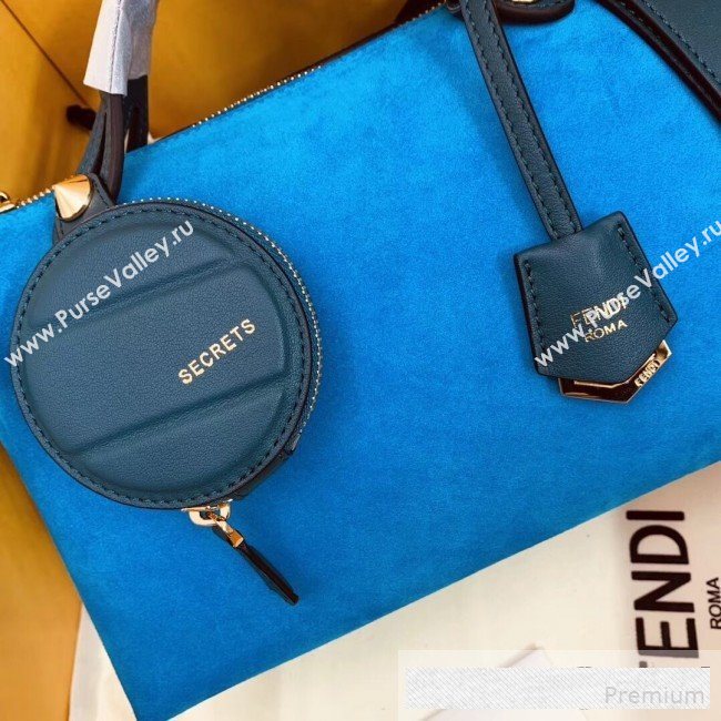 Fendi Suede By The Way Regular Boston Bag Blue 2019 (AFEI-9061130)