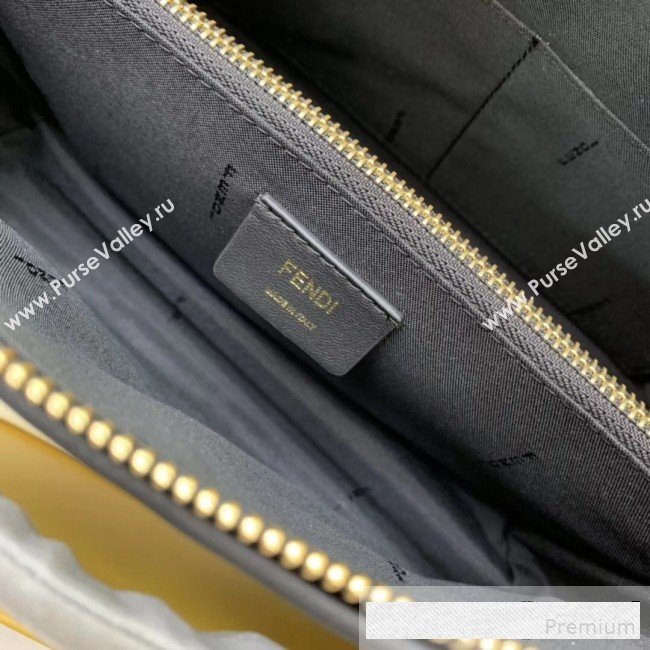 Fendi Diagonal Leather By The Way Regular Boston Bag Black 2019 (AFEI-9061125)