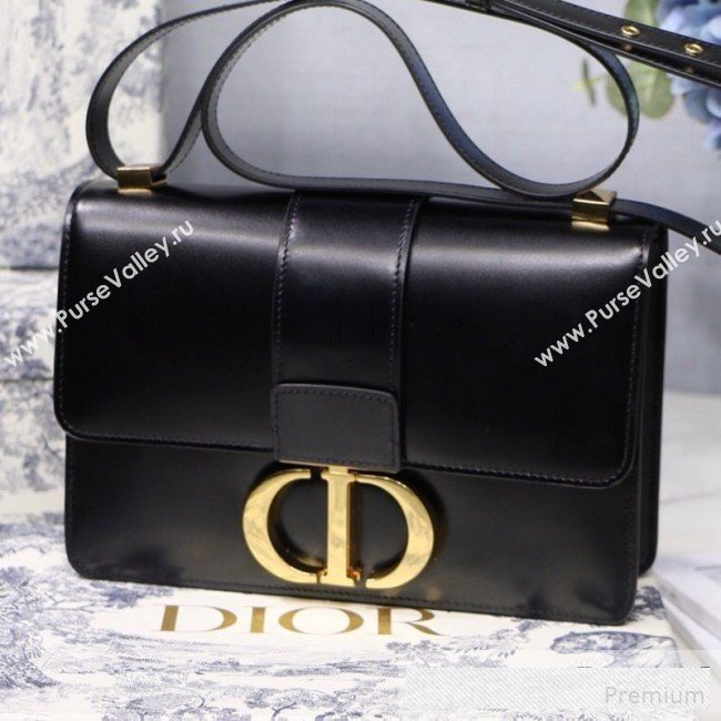 Dior 30 Montaigne CD Flap Bag in Smooth Black Calfskin 2019 (BINF-9061134)