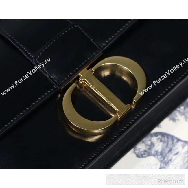 Dior 30 Montaigne CD Flap Bag in Smooth Black Calfskin 2019 (BINF-9061134)