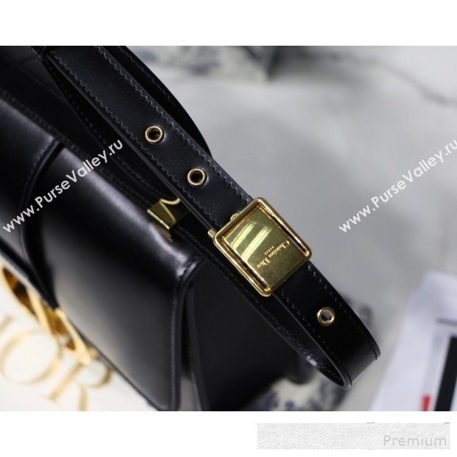 Dior 30 Montaigne CD Flap Bag in Smooth Black Calfskin 2019 (BINF-9061134)