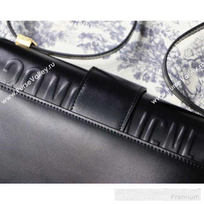 Dior 30 Montaigne CD Flap Bag in Smooth Black Calfskin 2019 (BINF-9061134)