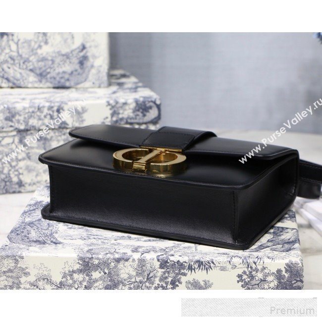 Dior 30 Montaigne CD Flap Bag in Smooth Black Calfskin 2019 (BINF-9061134)