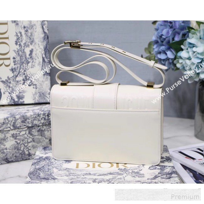 Dior 30 Montaigne CD Flap Bag in Smooth White Calfskin 2019 (BINF-9061136)