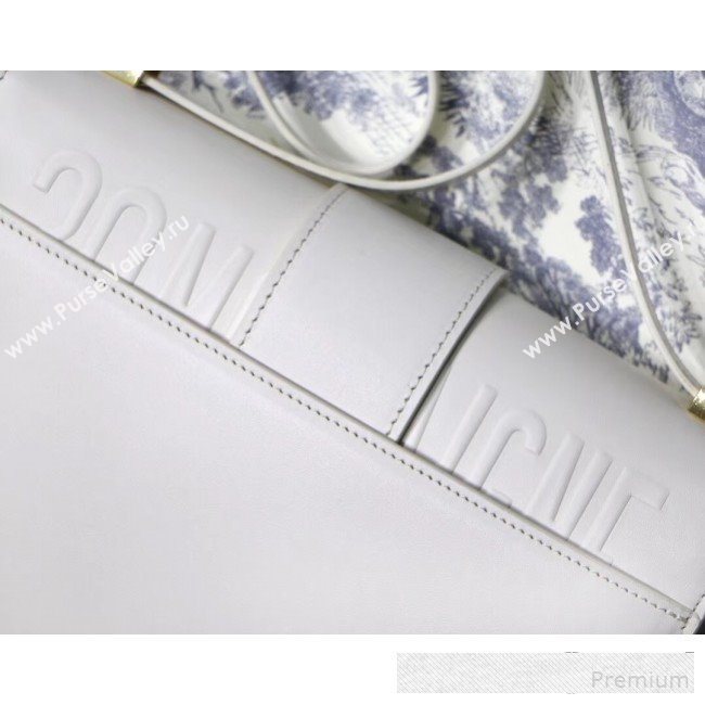 Dior 30 Montaigne CD Flap Bag in Smooth White Calfskin 2019 (BINF-9061136)