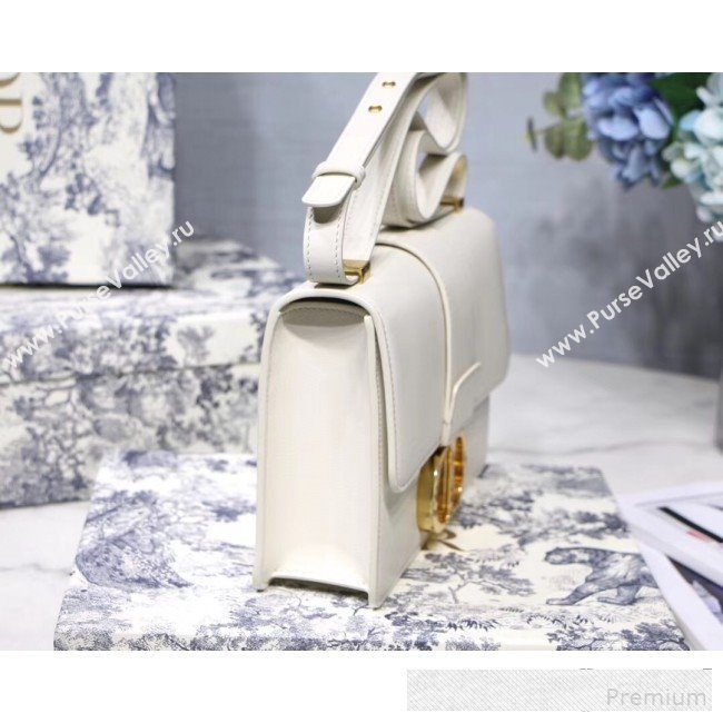 Dior 30 Montaigne CD Flap Bag in Smooth White Calfskin 2019 (BINF-9061136)