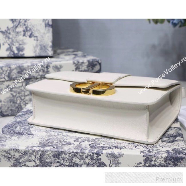 Dior 30 Montaigne CD Flap Bag in Smooth White Calfskin 2019 (BINF-9061136)