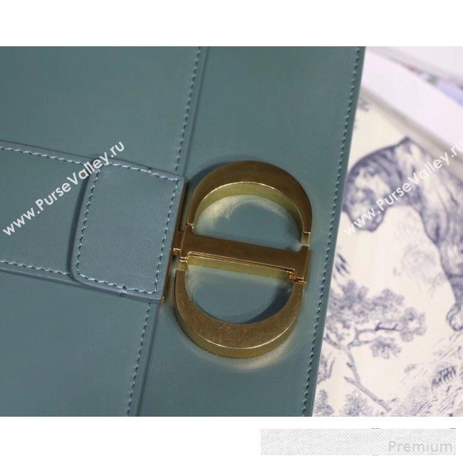 Dior 30 Montaigne CD Flap Bag in Smooth Storm Blue Calfskin 2019 (BINF-9061137)