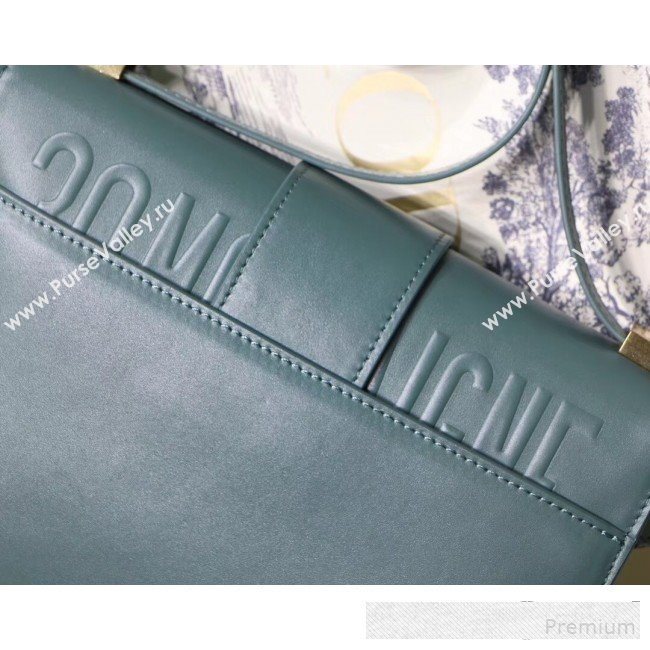 Dior 30 Montaigne CD Flap Bag in Smooth Storm Blue Calfskin 2019 (BINF-9061137)