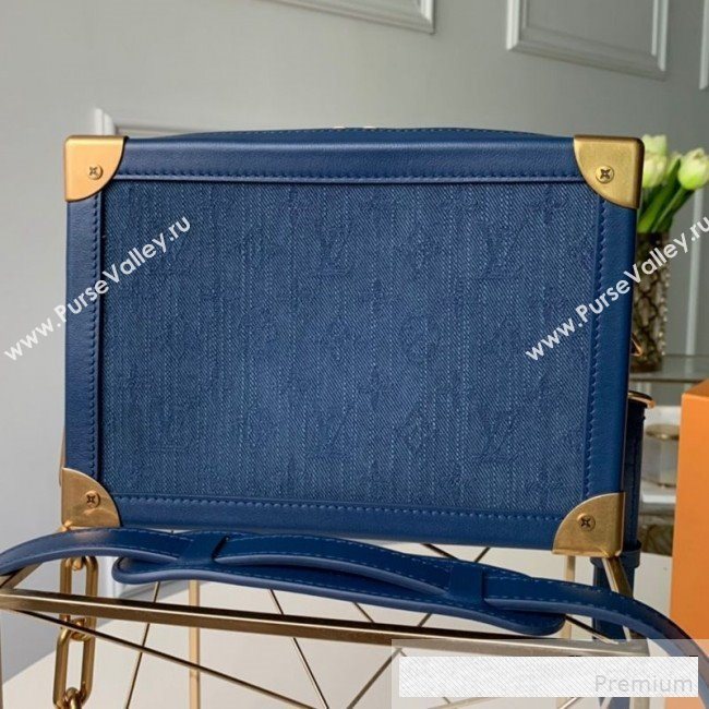 Louis Vuitton Monogram Denim Soft Trunk Box Shoulder Bag M44723 2019 (KD-9061003)