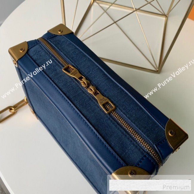 Louis Vuitton Monogram Denim Soft Trunk Box Shoulder Bag M44723 2019 (KD-9061003)