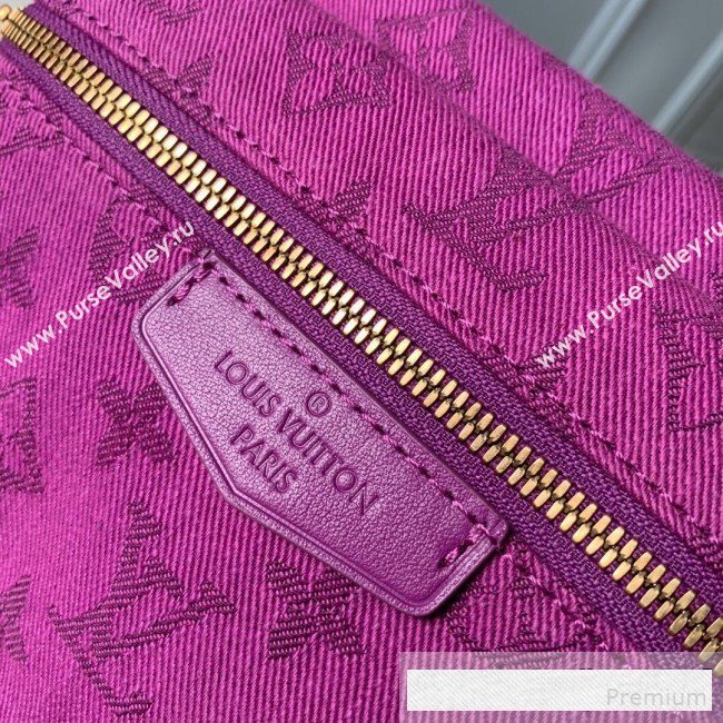 Louis Vuitton Monogram Denim Outdoor Bumbag/Belt Bag M44624 Purple 2019 (KD-9061005)