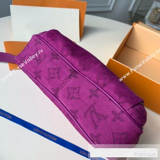 Louis Vuitton Monogram Denim Outdoor Bumbag/Belt Bag M44624 Purple 2019 (KD-9061005)