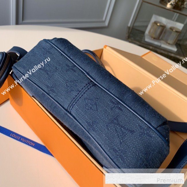 Louis Vuitton Monogram Denim Outdoor Bumbag/Belt Bag M44741 Navy Blue 2019 (KD-9061004)