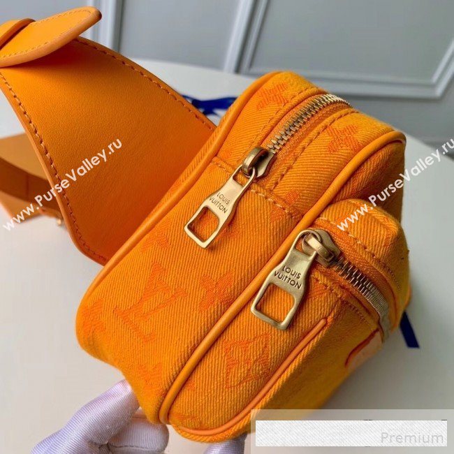 Louis Vuitton Monogram Denim Outdoor Bumbag/Belt Bag M44623 Ocher Yellow 2019 (KD-9061006)