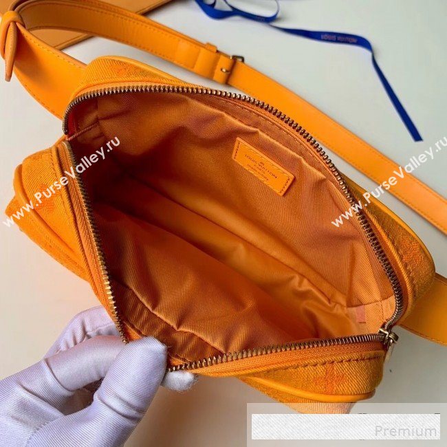 Louis Vuitton Monogram Denim Outdoor Bumbag/Belt Bag M44623 Ocher Yellow 2019 (KD-9061006)