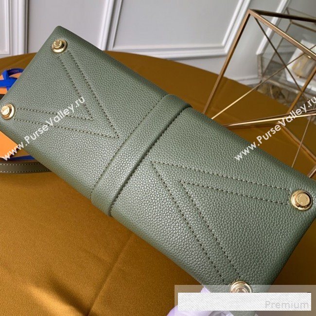 Louis Vuitton Padlock Rose des Vents MM Top Handle Bag M53819 Khaki Green 2019 (KD-9061011)