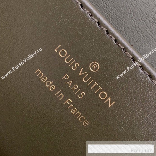 Louis Vuitton Padlock Rose des Vents MM Top Handle Bag M53819 Khaki Green 2019 (KD-9061011)