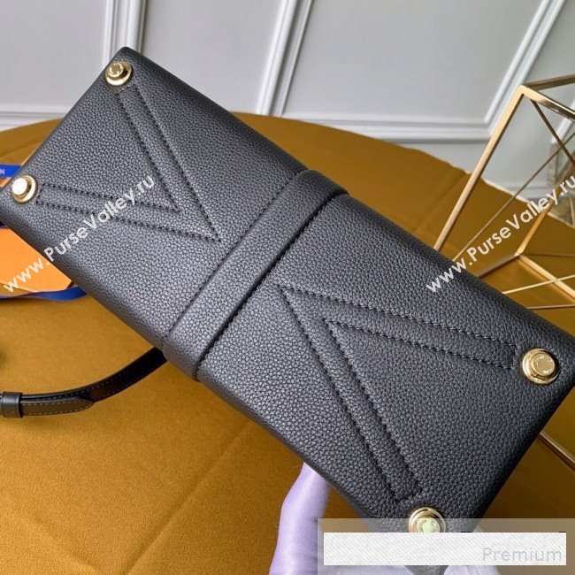 Louis Vuitton Padlock Rose des Vents MM Top Handle Bag M53816 Black 2019 (KD-9061012)