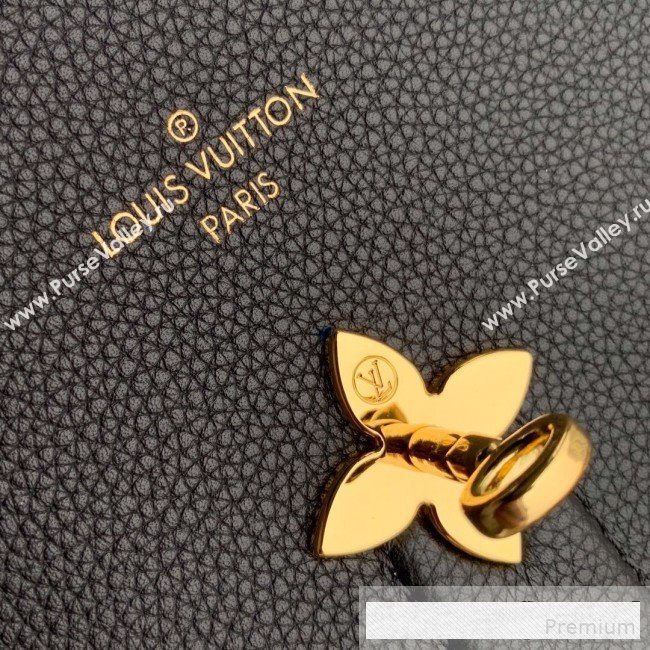 Louis Vuitton Padlock Rose des Vents MM Top Handle Bag M53816 Black 2019 (KD-9061012)