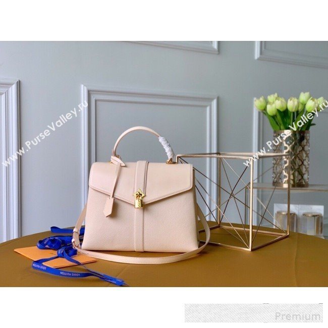 Louis Vuitton Padlock Rose des Vents MM Top Handle Bag M53815 Cream White 2019 (KD-9061013)