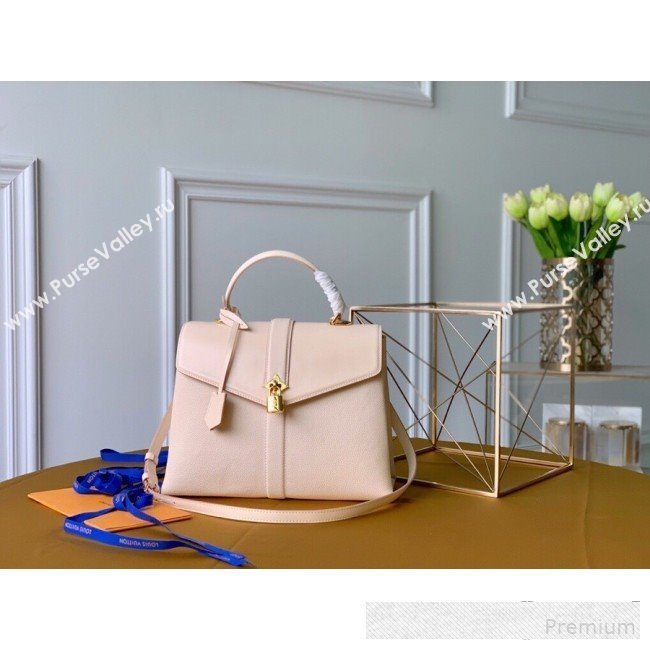Louis Vuitton Padlock Rose des Vents MM Top Handle Bag M53815 Cream White 2019 (KD-9061013)