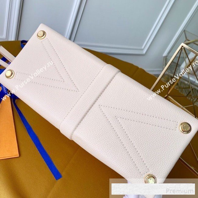 Louis Vuitton Padlock Rose des Vents MM Top Handle Bag M53815 Cream White 2019 (KD-9061013)