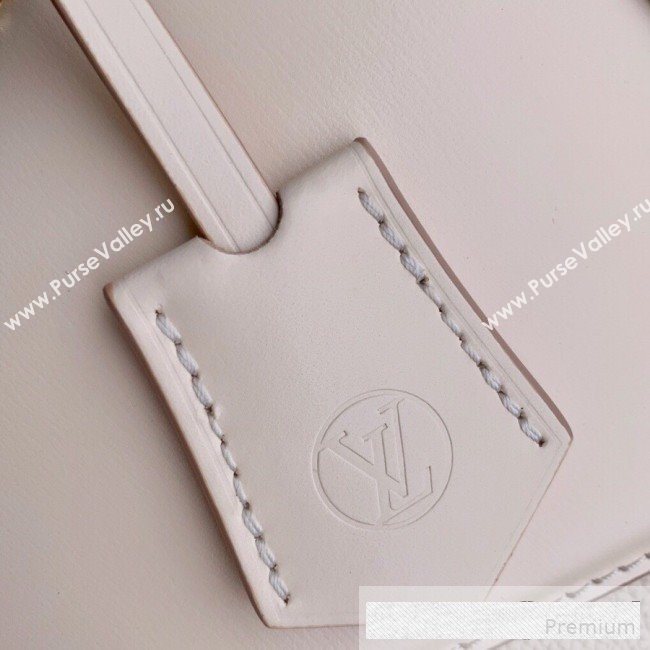 Louis Vuitton Padlock Rose des Vents MM Top Handle Bag M53815 Cream White 2019 (KD-9061013)