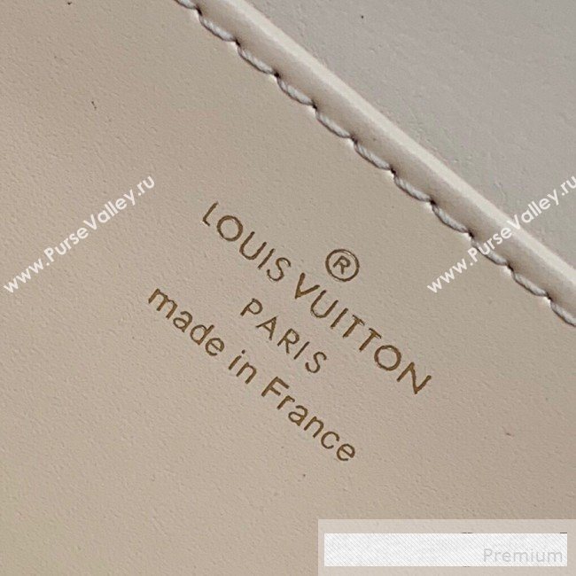 Louis Vuitton Padlock Rose des Vents MM Top Handle Bag M53815 Cream White 2019 (KD-9061013)