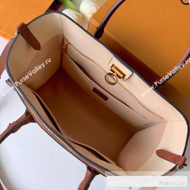 Louis Vuitton Monogram Tufting On My Side Tote Bag M53825 Gray 2019 (KD-9061015)