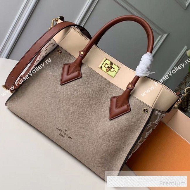 Louis Vuitton Monogram Tufting On My Side Tote Bag M53825 Gray 2019 (KD-9061015)