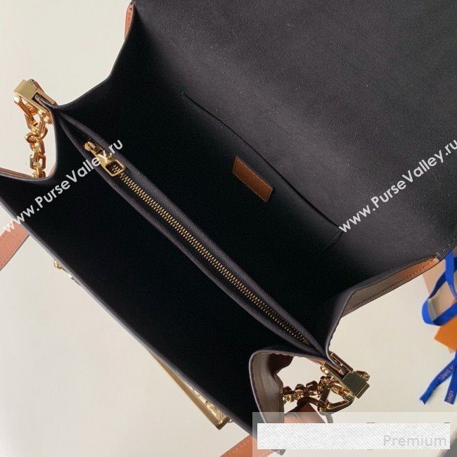 Louis Vuitton LV Lock Dauphine MM Shoulder Bag M53868 White 2019 (KD-9061019)