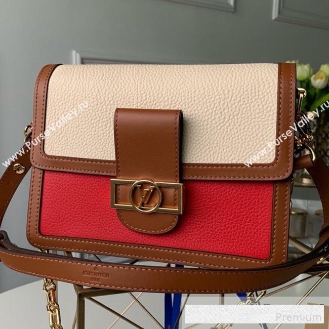 Louis Vuitton LV Lock Dauphine MM Shoulder Bag M53830 Red 2019 (KD-9061018)
