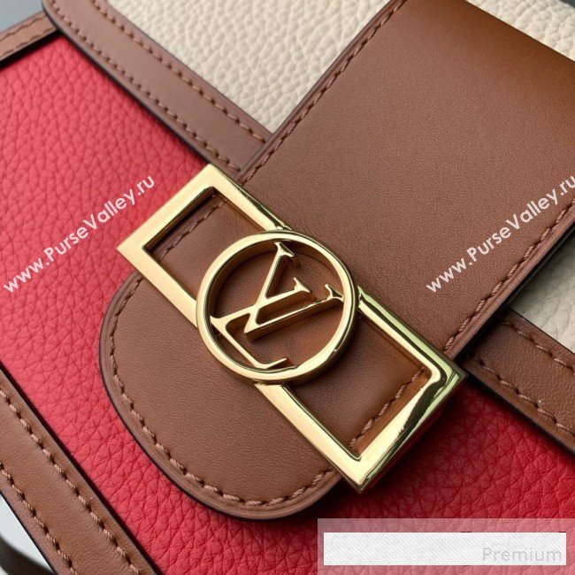 Louis Vuitton LV Lock Dauphine MM Shoulder Bag M53830 Red 2019 (KD-9061018)