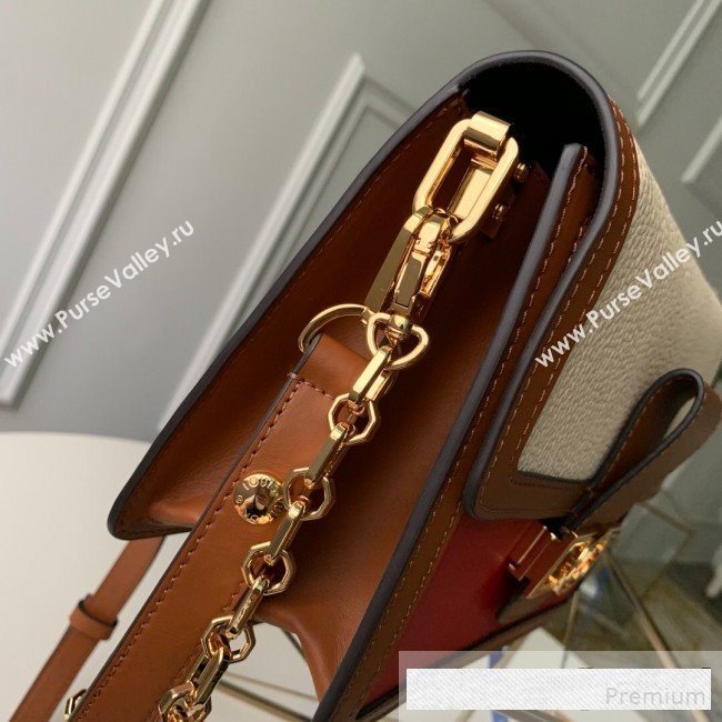 Louis Vuitton LV Lock Dauphine MM Shoulder Bag M53830 Red 2019 (KD-9061018)