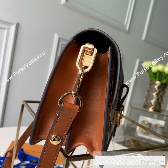 Louis Vuitton LV Lock Mini Dauphine Shoulder Bag M53806 Black/White 2019 (KD-9061022)