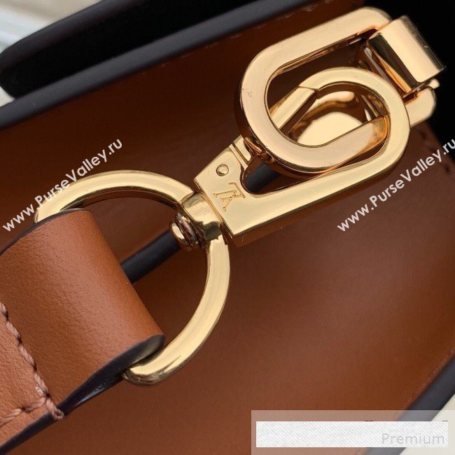 Louis Vuitton LV Lock Mini Dauphine Shoulder Bag M53806 Black/White 2019 (KD-9061022)