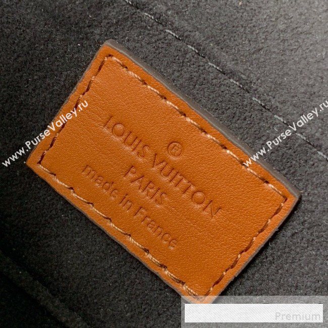 Louis Vuitton LV Lock Mini Dauphine Shoulder Bag M53806 Black/White 2019 (KD-9061022)