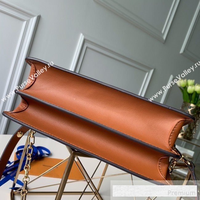 Louis Vuitton LV Lock Dauphine MM Shoulder Bag M53830 Blue/Beige 2019 (KD-9061021)