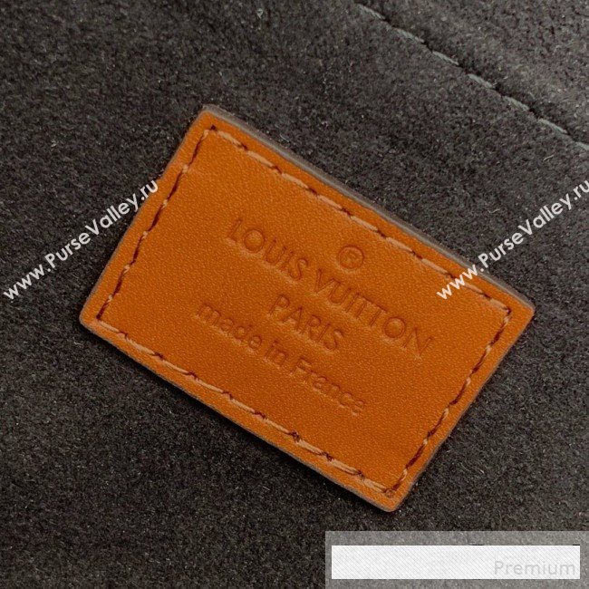 Louis Vuitton LV Lock Dauphine MM Shoulder Bag M53830 Blue/Beige 2019 (KD-9061021)