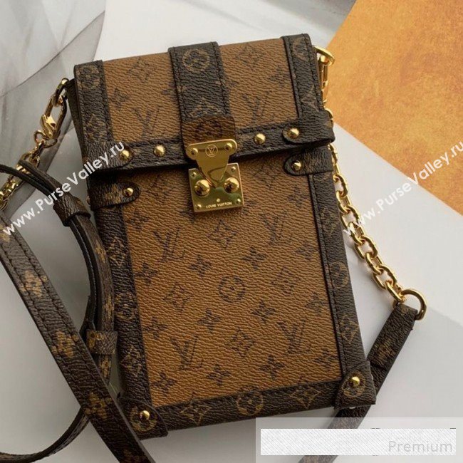 Louis Vuitton Trunk Vertical Chain Shoulder Bag Monogram Reverse Canvas M67873 2019 (KD-9061026)