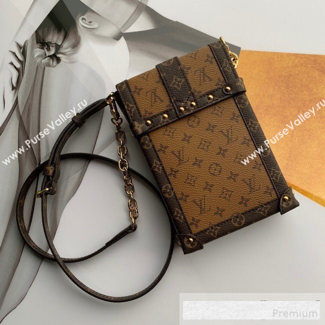 Louis Vuitton Trunk Vertical Chain Shoulder Bag Monogram Reverse Canvas M67873 2019 (KD-9061026)