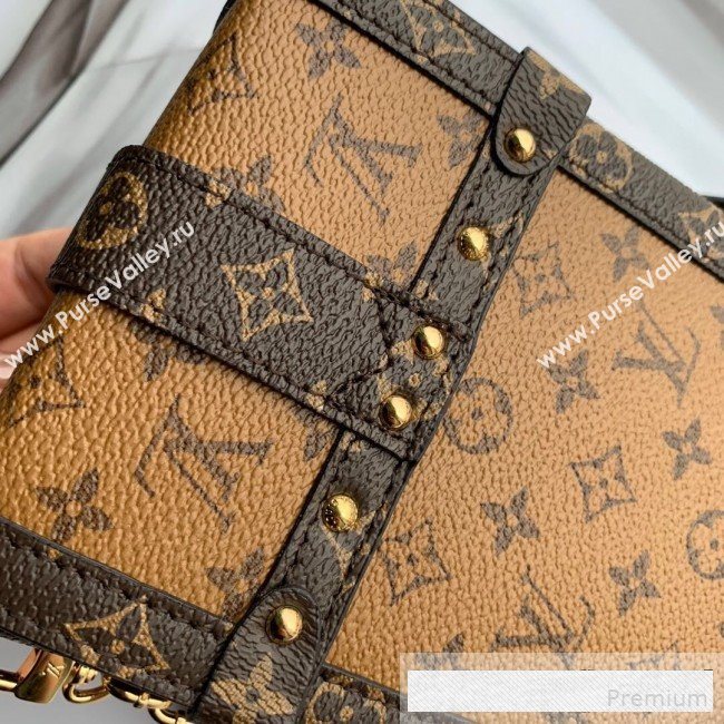 Louis Vuitton Trunk Vertical Chain Shoulder Bag Monogram Reverse Canvas M67873 2019 (KD-9061026)