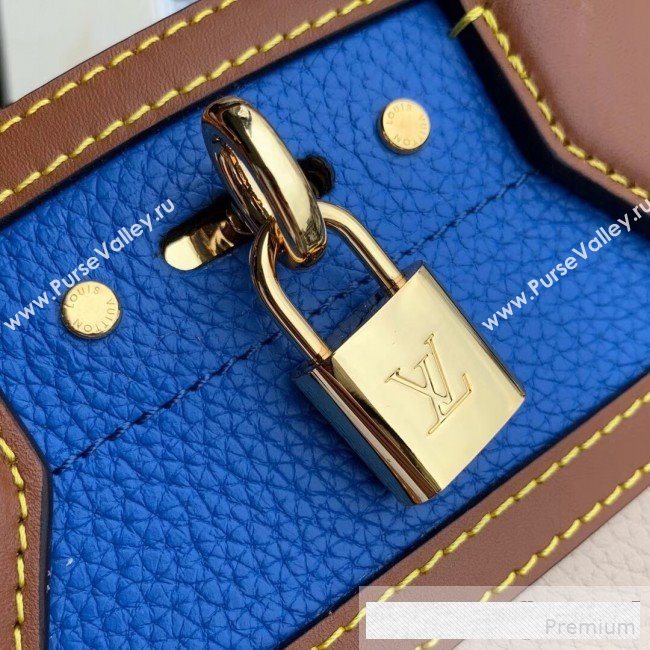 Louis Vuitton City Steamer Mini Top Handle Bag M55099 Blue/Beige 2019 (FANG-9061028)