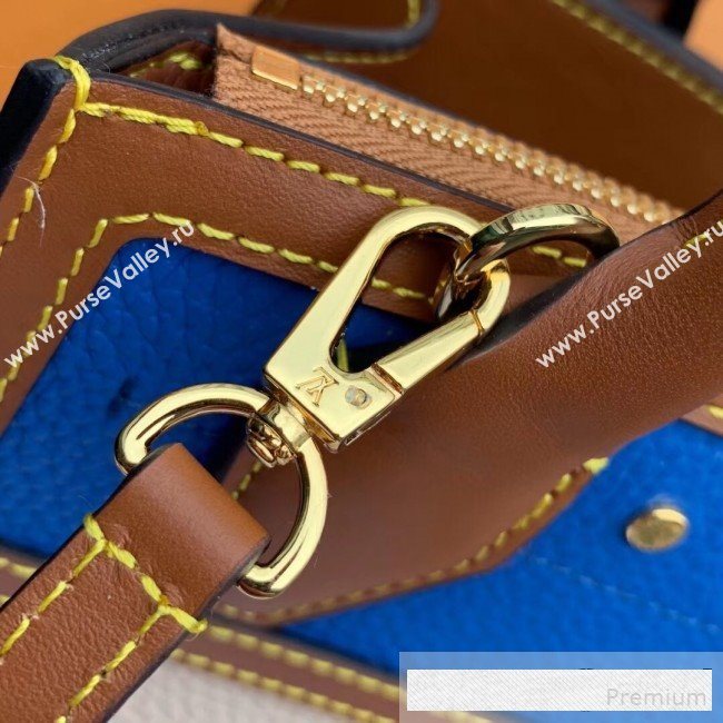 Louis Vuitton City Steamer Mini Top Handle Bag M55099 Blue/Beige 2019 (FANG-9061028)