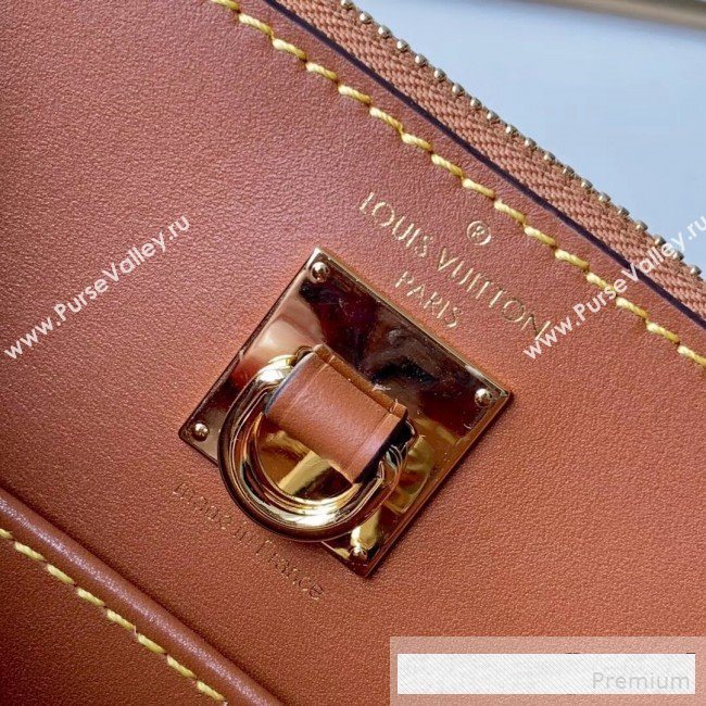 Louis Vuitton City Steamer Mini Top Handle Bag M55099 Blue/Beige 2019 (FANG-9061028)