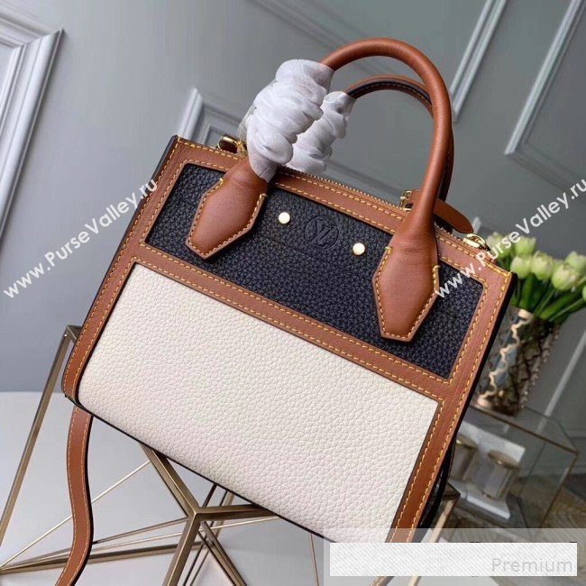 Louis Vuitton City Steamer Mini Top Handle Bag M55099 Black/White 2019 (FANG-9061029)